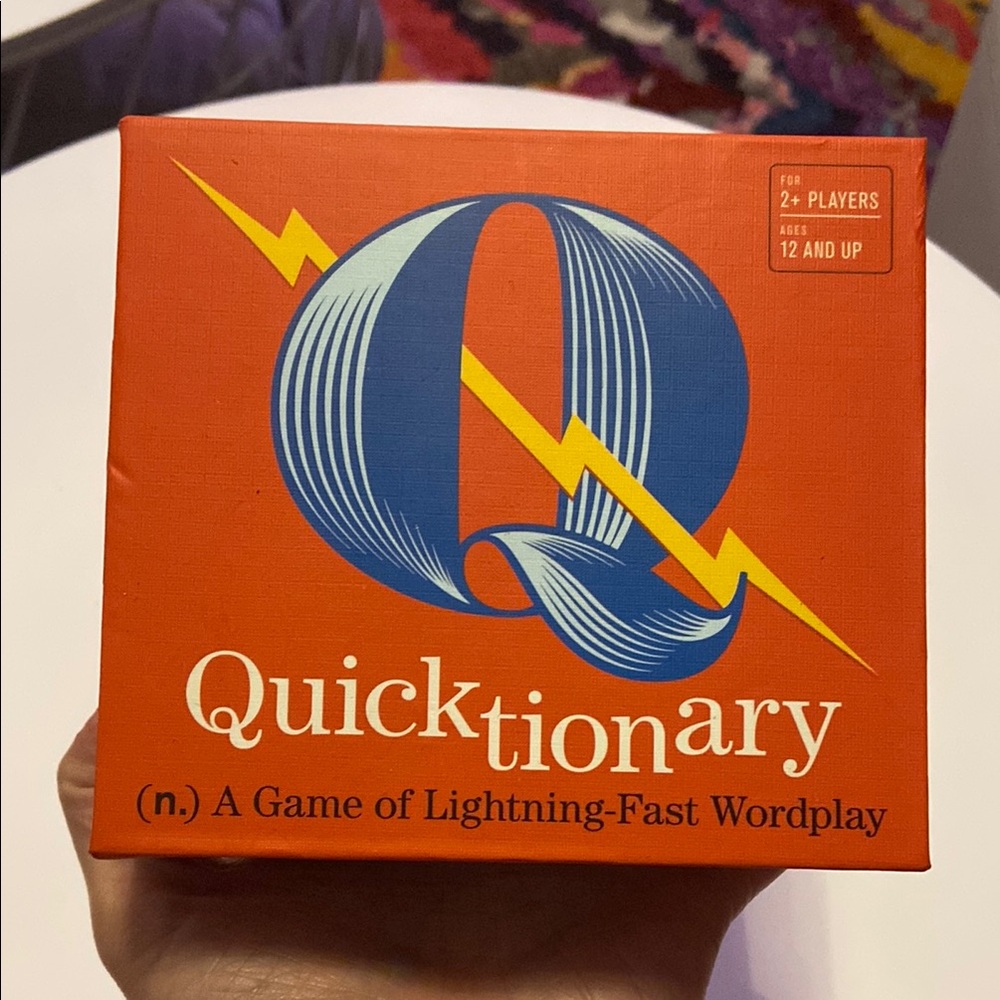 Quicktionary Lightning-Fast Wordplay Game - Red